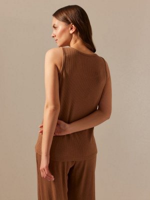 Майка женская домашняя SL HOME, кофейный