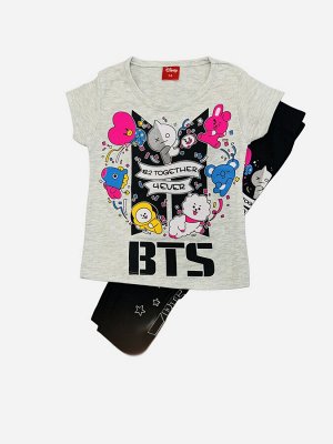 Трикотажный костюм BTS серый