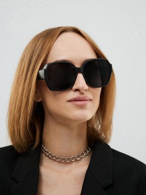 Очки солнцезащитные женские, поляризационные, uv 380, ширина 15.3 см, черные