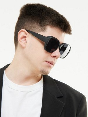 Очки солнцезащитные женские, поляризационные, uv 380, ширина 15.3 см, черные