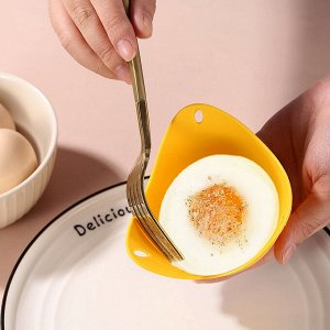 Силиконовая, погружная яйцеварка / Форма для приготовления яиц пашот, 1 шт., 6,5 х 9 см., цвет в ассортименте