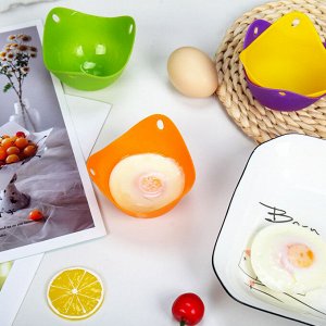 Силиконовая, погружная яйцеварка / Форма для приготовления яиц пашот, 1 шт., 6,5 х 9 см., цвет в ассортименте