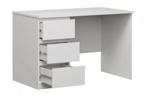 КАСТОР Стол письменный с тумбой, белый. 116х65х75см