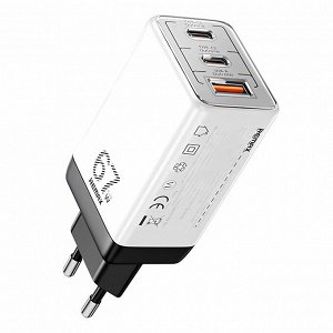 Адаптер сетевой универсальный RP-U159 Figen Series 67W PD+QC GaN, белый Remax