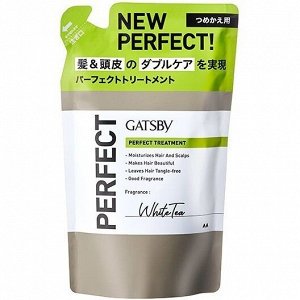 Мужской бальзам "Gatsby Perfect Treatment" для восстановления кутикулы и ухода за кожей головы (аромат белого чая) 300 г, мягкая упаковка / 12