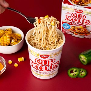 Суп-лапша NISSIN б/п с креветкой и соев. соусом, 57 гр