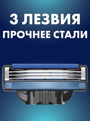 Мужской набор Gillette с бритвой Gillette Mach3 и гелем для бритья