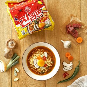 Лапша быстрого приготовления со вкусом грибов "Джин Рамен Jin Ramen" (Hot) острый вкус 120г