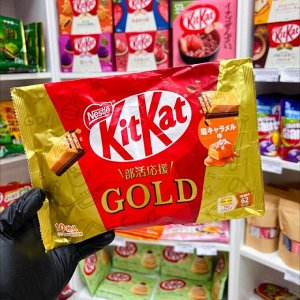 KitKat Gold 150g - Японский КитКат Голд. Соленая карамель. 10шт