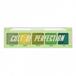 PARISA Тени "Cult of Perfection" №05 «IMPRESSION» (Е-605) зеленая палитра