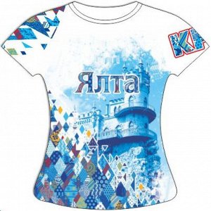 Женская футболка Ялта-Ромбы
