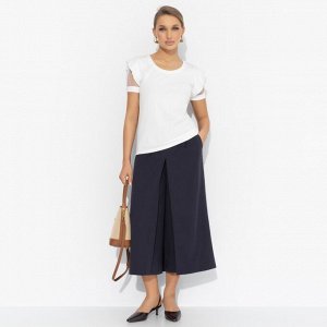Футболка в рубчик, Высокая мода без усилий (white)