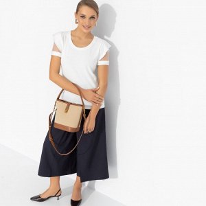 Футболка в рубчик, Высокая мода без усилий (white)