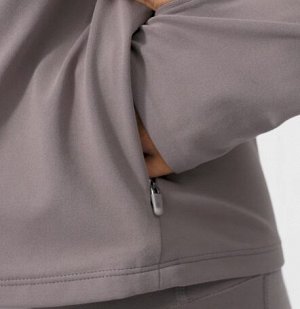 UNIQLO Женская лёгкая куртка AIRism с высокой эластичной застежкой-молнией, длинный рукав 474964 черный