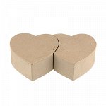 Заготовка для декорирования &quot;Love2art&quot; PAM-058 &quot;коробочка-сердца&quot; папье-маше 20 х 11.5 х 5 см СК/Распродажа .