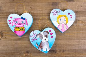 Заготовка для декорирования "Love2art" PAM-109 "фигуры" папье-маше 10.2 х 7.6 х 1.2 см 3 шт №01 сапог (10.2x7.6x1.2)
