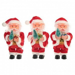 Дед Мороз "С ёлкой и подарками" 16 см, микс