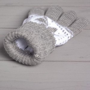 Перчатки женские KAFTAN "Скандинавия" р-р 19, серый