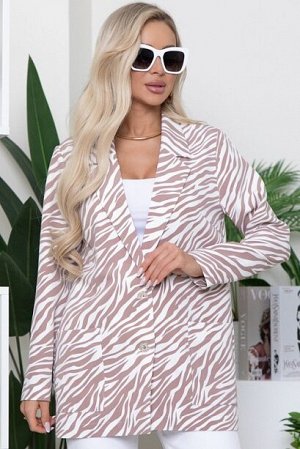 Жакет 8202 Жакет из костюмной ткани.
50% вискоза,45% п/э,5% лайкра