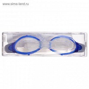 Очки для плавания ONLYTOP, беруши, цвета МИКС