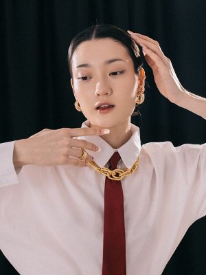Колье «Цепь» эксклюзив, цвет золото, 45 см