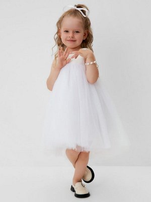 Платье нарядное детское MINAKU: PartyDress цвет белый.
