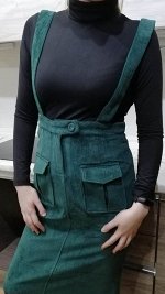 Женская юбка на бретелях