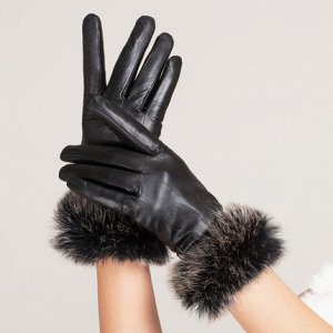 Кожаные женские перчатки