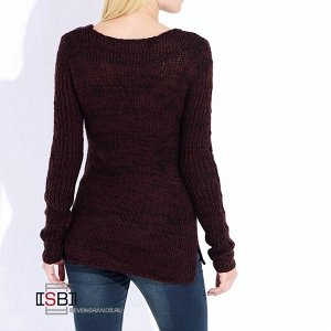 Пуловер| ; Состав:100% Акрил; Цвет: Beetroot/Black Mel 31A; Бренд: Broadway/ Greystone; Пол: женский