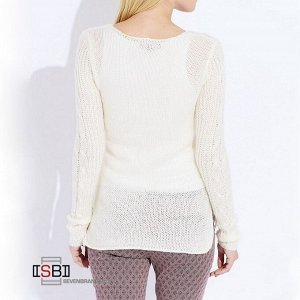 Пуловер| ; Состав:100% Акрил; Цвет: Offwhite/Limpid Bone mel 01E; Бренд: Broadway/ Greystone; Пол: женский