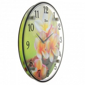 Часы настенные, серия: Цветы, "Цветки", 30х30 см, микс