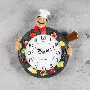 Часы настенные, серия: Кухня, "Валанс", d=20 см, ручная работа