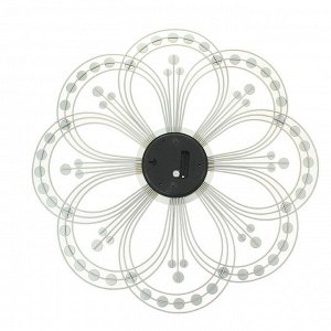 Часы настенные, серия: Ажур, "Сияющий цветок", d=60 см, в ассортименте
