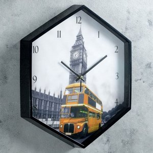 Часы настенные, серия: Город, "Желтая субмарина", 34 х 39 см