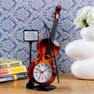 Будильник "Скрипка с пюпитром", 27х10 см, микс