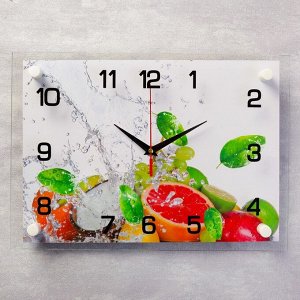 Часы настенные, серия: Кухня, "Цитрусовые", 25х35  см, в ассортименте