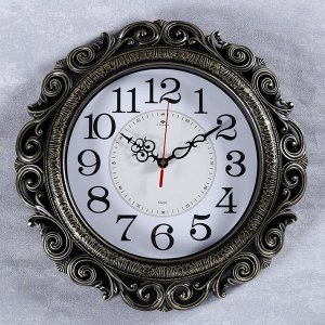 Часы настенные, серия: Классика, "Витсанд", черное золото 40.5 см