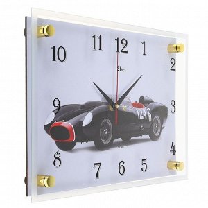 Часы настенные, серия: Транспорт, "Спорткар", 25х35  см, в ассортименте