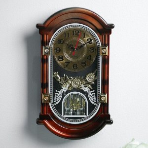 Часы настенные, серия: Маятник, "Диана", 24 х 40 см.