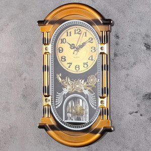 Часы настенные, серия: Маятник, "Диана", 24 х 40 см.