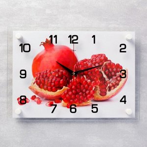 Часы настенные, серия: Кухня, "Гранат", 25х35  см, микс