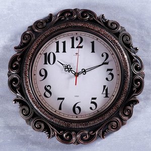 Часы настенные, серия: Классика, "Витсанд", черная бронза, 40.5 см