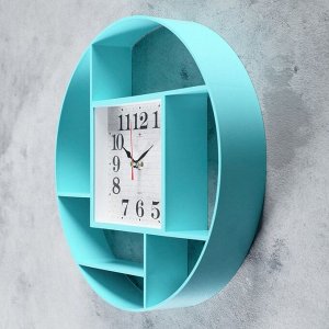 Часы настенные, серия: Интерьер, "Маганса", бирюза, 35 см в ассортименте