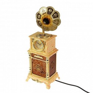 Часы-светильник "Меломан", с будильником, 43 х 16 х 15 см