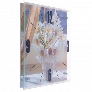 Часы настенные, серия: Цветы, "Ромашки", 40х50  см, в ассортименте