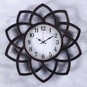 Часы настенные, серия: Интерьер, "Кабао", бронза, 49.5 см