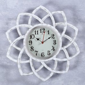 Часы настенные, серия: Интерьер, "Кабао", белые, 49.5 см