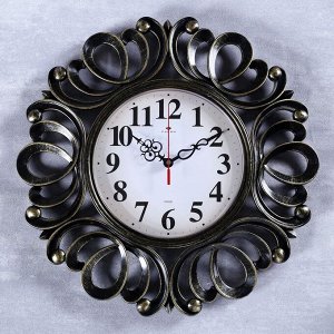 Часы настенные, серия: Классика, "Вермонт", черное золото, 45.5 см