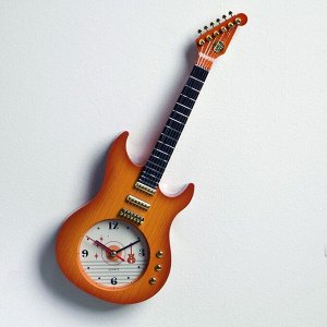 Часы настенные, серия: Интерьер, "Гитара", 11 х 38 см, в ассортименте