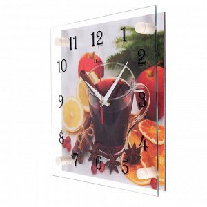 Часы настенные, серия: Кухня, "Глинтвейн", 25х25 см микс